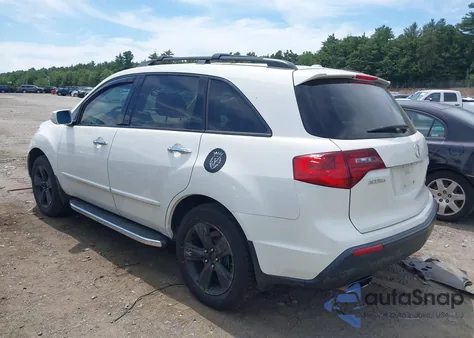 2010 Acura Mdx Technology Package z USA, uszkodzony, nr VIN 2HNYD2H47AH510122